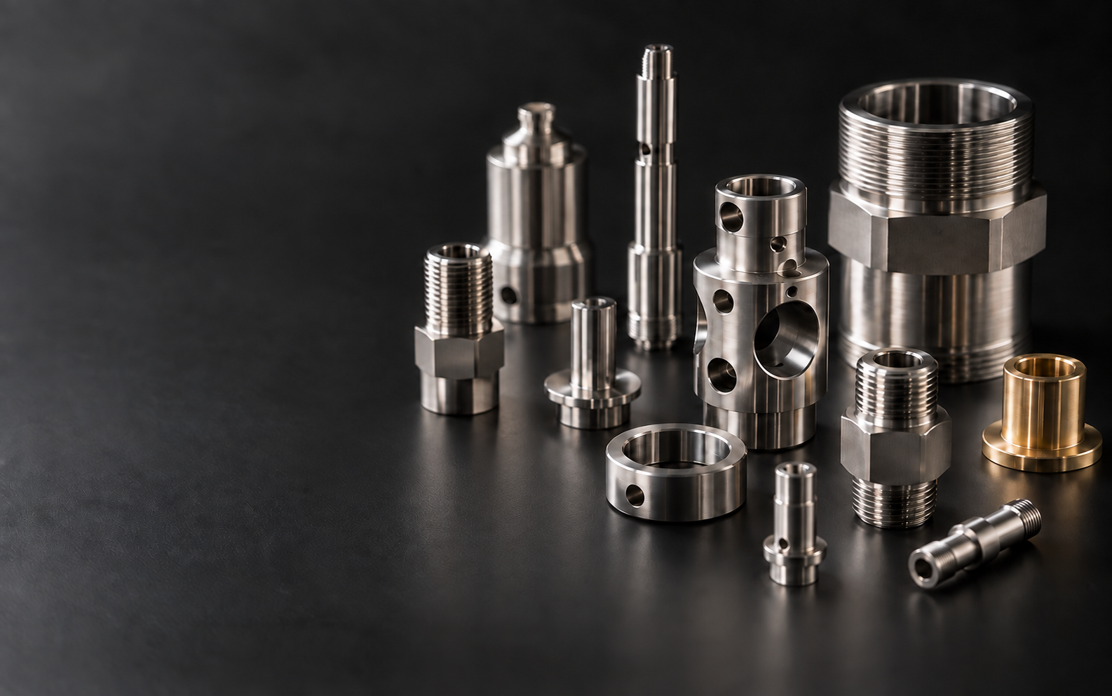 Conceptual arrangement of precision machined components